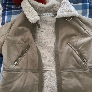 BEIGE SHERLING JACKET FOR SALE